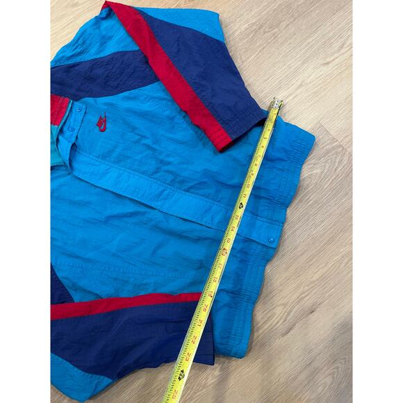 Vintage 90s Nike Color Block Wind Breaker Coat Track Jacket M Grunge Skate - Picture 3 of 4
